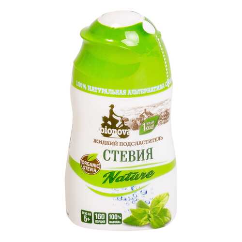 Подсластитель Bionova столовый cтевия nature жидкий 80 г в Слата