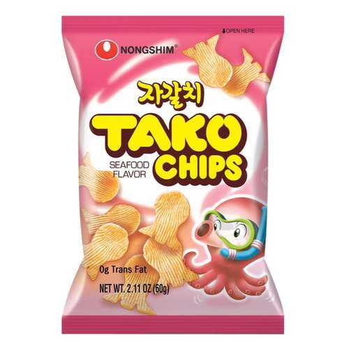 Чипсы Nongshim тако с морепродуктами 60 г в Слата