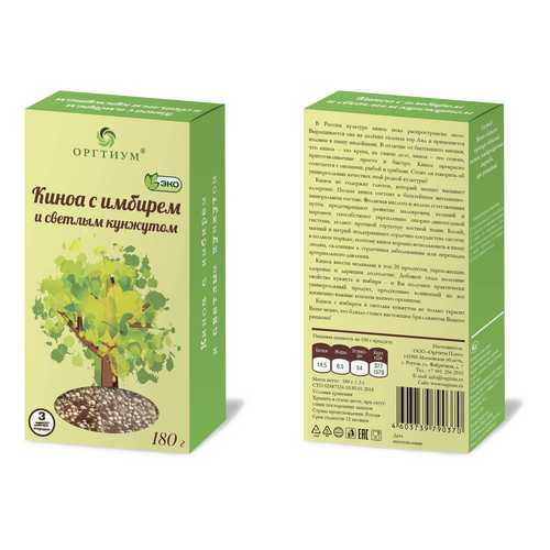 Киноа Оргтиум с имбирем и светлым кунжутом 180 г в Слата