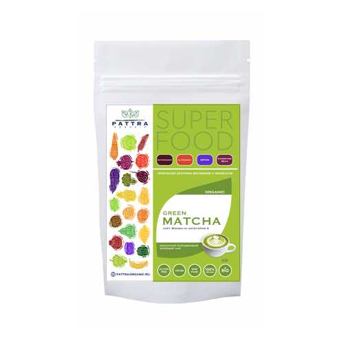 Зеленый матча Pattra Organic японский высокогорный чай сорт wakaki-hi 50 г в Слата
