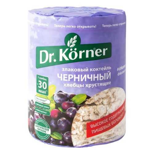 Хлебцы хрустящие Dr.Kоrner злаковый коктейль черничный 100 г в Слата