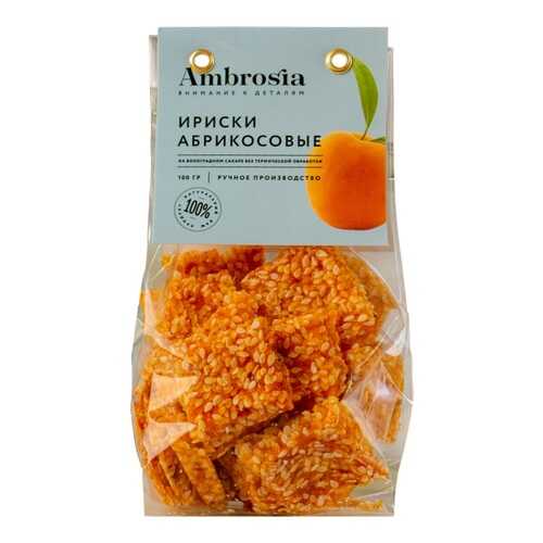 Ириски Ambrosia Абрикосовые 100г Россия в Слата