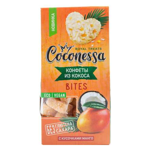Конфеты Coconessa кокосовые с кусочками манго 90 г в Слата