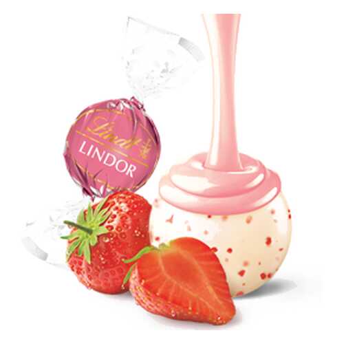 Конфеты Lindt линдор клубника и сливки 6 кг в Слата