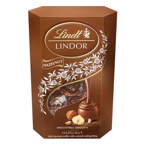 Набор конфет Lindt lindor молочный шоколад с кусочками фундука 200 г в Слата