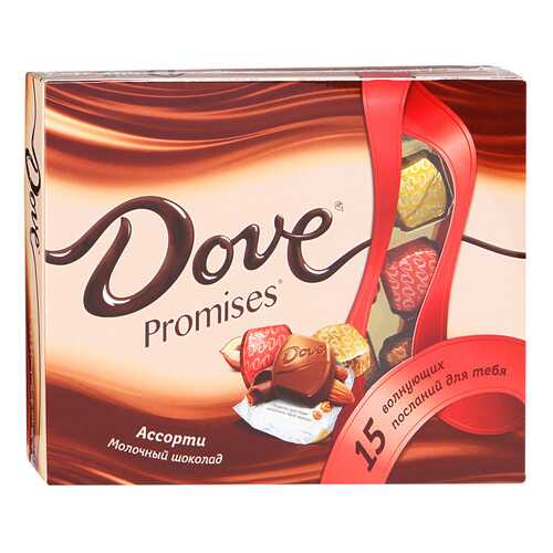 Шоколадный набор Dove promises ассорти молочный 118 г в Слата