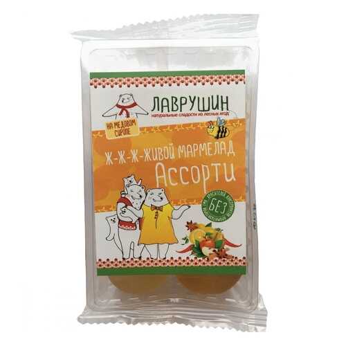 Мармелад Лаврушин Ассорти, 95 гр в Слата