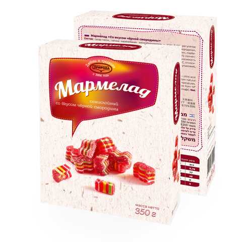 Мармелад семислойный со вкусом черной смородины 350г в Слата