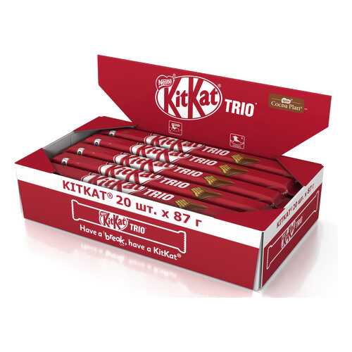 Молочный шоколад Kit Kat с хрустящей вафлей 20 штук по 87 г в Слата