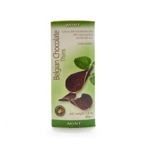 Шоколад BELGIAN CHOCOLATE Thins Mint 80г в Слата