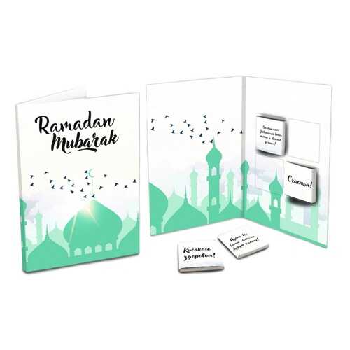 Шоколад Chokocat Ramadan Mubarak, молочный, открытка, 20 гр в Слата