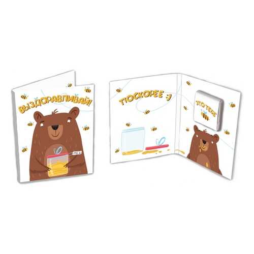 Шоколад Chokocat Выздоравливай, молочный, мини-открытка, 5 гр в Слата