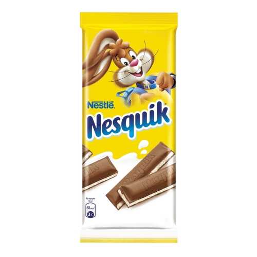 Шоколад молочный Nesquik с молочной начинкой 100 г в Слата