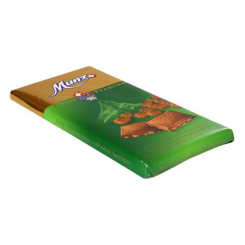 Шоколад Munz молочный с обжаренным фундуком 30% 100 г в Слата