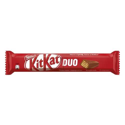 Шоколадный батончик Kit-Kat duo молочный с хрустящей вафлей 58 г в Слата