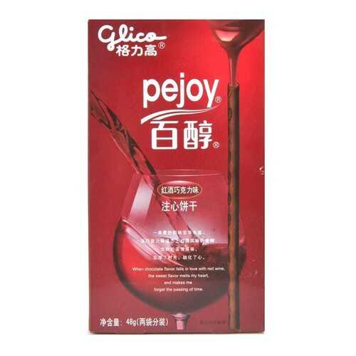 Палочки Glico Pocky красное вино и шоколад 48 г в Слата