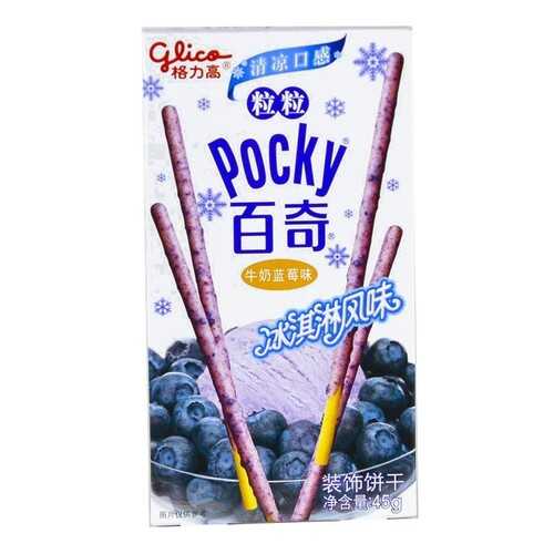 Палочки Glico Pocky со вкусом мороженного и голубики 47 г в Слата