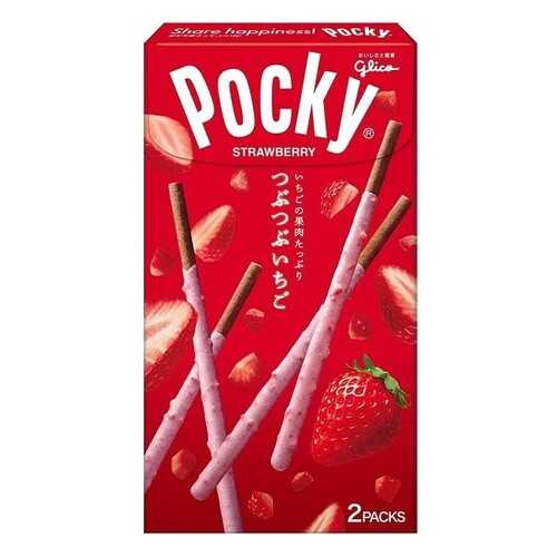 Палочки Pocky Glico в шоколаде клубничные сердечки 57.6 г в Слата
