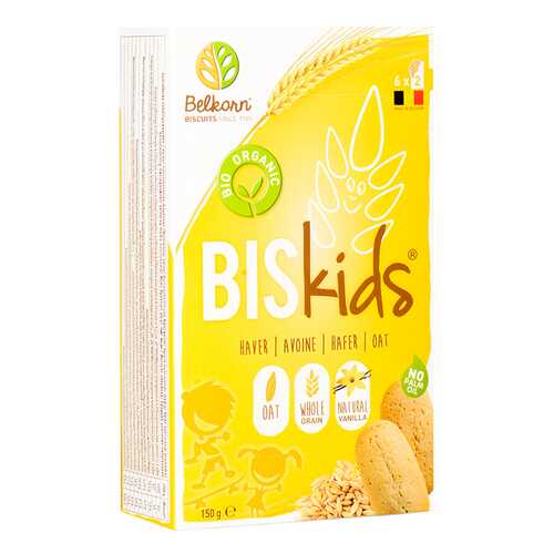 Печенье детское BelKorn Bis Kids овсяное 150 г в Слата