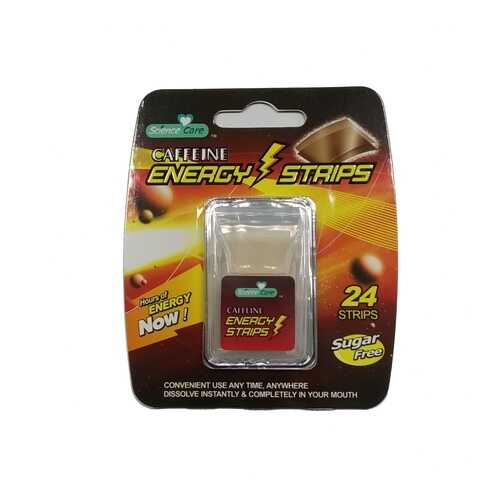 Полоски освежающие дыхание Energy Caffeine 24 пастилки в Слата