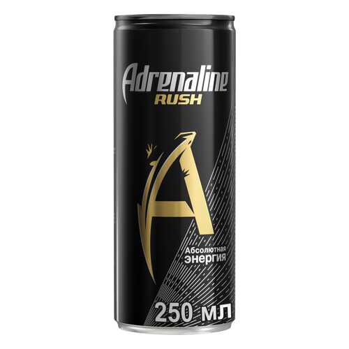 Напиток энергетический Adrenaline rush абсолютная энергия жестяная банка 0.25 л в Слата