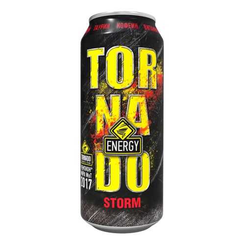 Напиток энергетический Tornado Energy storm газированный жестяная банка 0.45 л в Слата