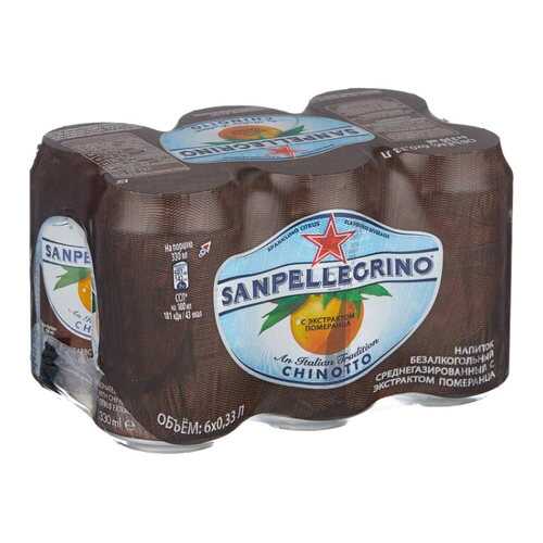 Напиток Sanpellegrino Chinotto безалкогольный 6*0,2 л ж/б в Слата