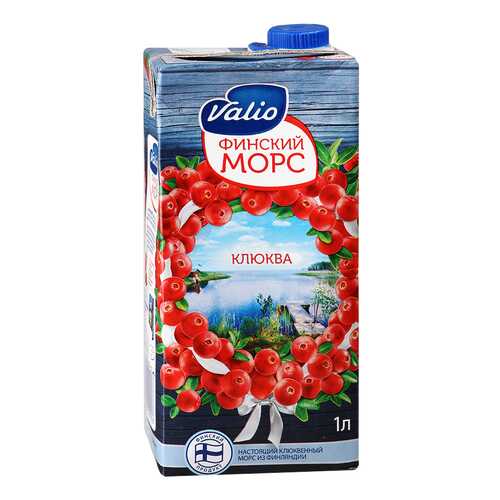 Морс Valio клюква с 3 лет 1 л в Слата
