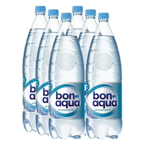 Вода Bonaqua чистая питьевая негазированная пластик 2 л 6 штук в упаковке в Слата