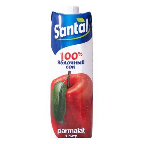 Сок Santal яблочный осветленный 1 л в Слата